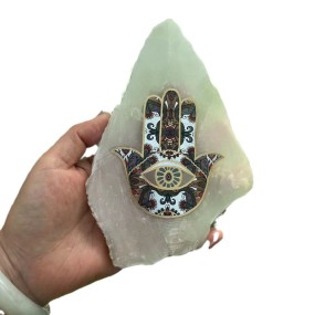 Hamsa Hand Sculpture Factory - Bestselling Polished Selenite Irregular Hamsa Hand Decor