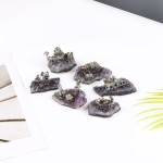 Raw Mineral Manufacturer - Natural Amethyst Crystal Cluster Raw Mineral Specimen Decor