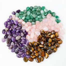 Tumbled Stone Supplier - 1.5-2cm Clear Quartz Amethyst Healing Stone Wholesale Bulk