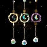 Sun Catcher Supplier - Natural Handmade Rose Quartz Chips Wind Chimes Crystal