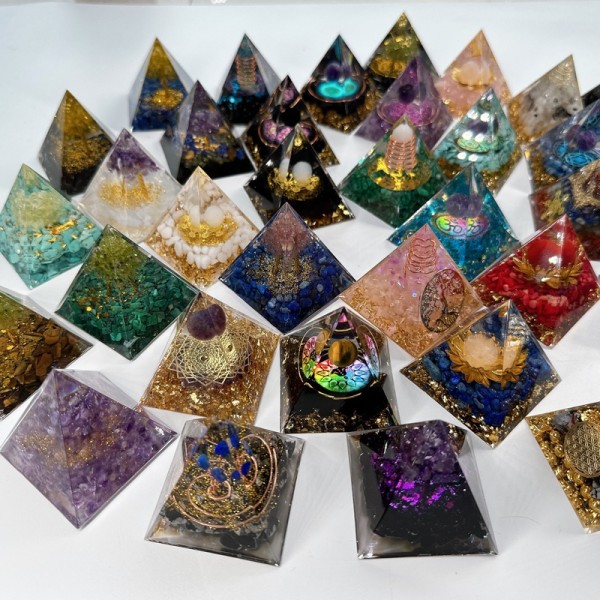 奥根金字塔工厂-天然能量水晶金字塔奥根冥想疗愈石