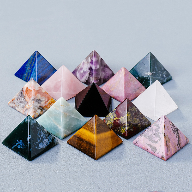 Crystal Pyramid Manufacturer - 4cm Natural Polished Tiger Eye Crystal Quartz Pyramid