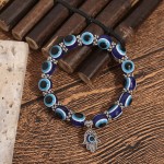 Evil Eye Bracelet Factory - Fashion Jewelry Blue Eye Stone Handmade Elastic Rope Bracelet