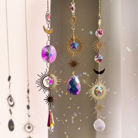 Sun Catcher Supplier - Fashion Home Decor Prism Light Catcher Rainbow Crystal Wind Chimes