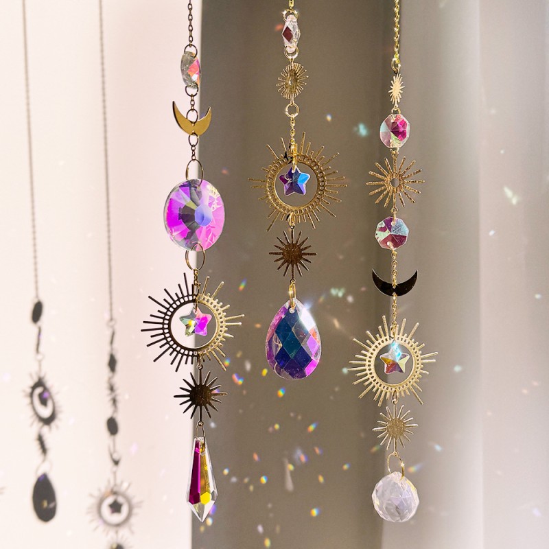 Sun Catcher Supplier - Fashion Home Decor Prism Light Catcher Rainbow Crystal Wind Chimes