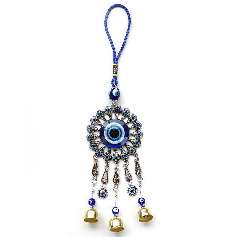 Wind Chime Pendant Manufacturer - New Arrivals Wall Hanging Blue Turkey Evil Eye Bell