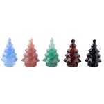 Gemstone Carving Supplier - Wholesale Hand Carved Christmas Tree Crystal Decoration