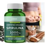 Spirulina Capsules Manufacturer - Vegan Softgels for Detox & Weight Management, 60 Count