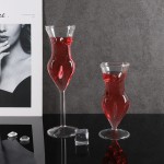 鸡尾酒杯供应商 - 女性身体造型葡萄酒香槟杯