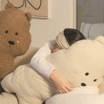 熊抱枕厂家 - 巨型泰迪绒沙发靠背垫
