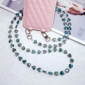 Crossbody Lanyard Manufacturer - 2025 New Love Crystal Phone Strap