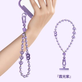 Phone Charm Bracelet Manufacturer - Crystal Pearl Beaded Anti-theft Strap