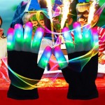 LED手套供应商 - 冬季派对发光闪烁指尖灯