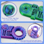 解压戒指厂家 - 五合一彩色3D打印解压玩具