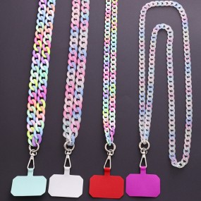 Cellphone Strap Factory - Colorful Crossbody Chain with Card Slot