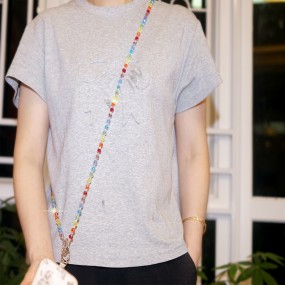 Phone Lanyard Supplier - Luxury Crystal Flower Ball Beaded Chain