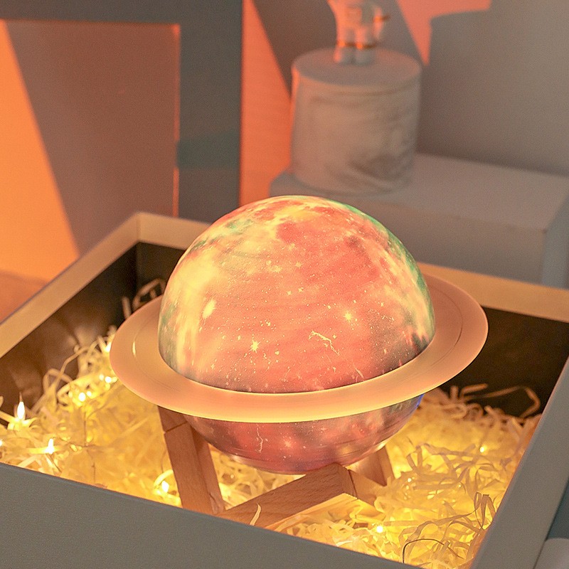 BT Speaker Factory - Starry Sky Saturn Ring Colorful Night Light