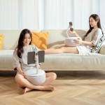枕头手机支架供应商 - 360可调软豆袋支架