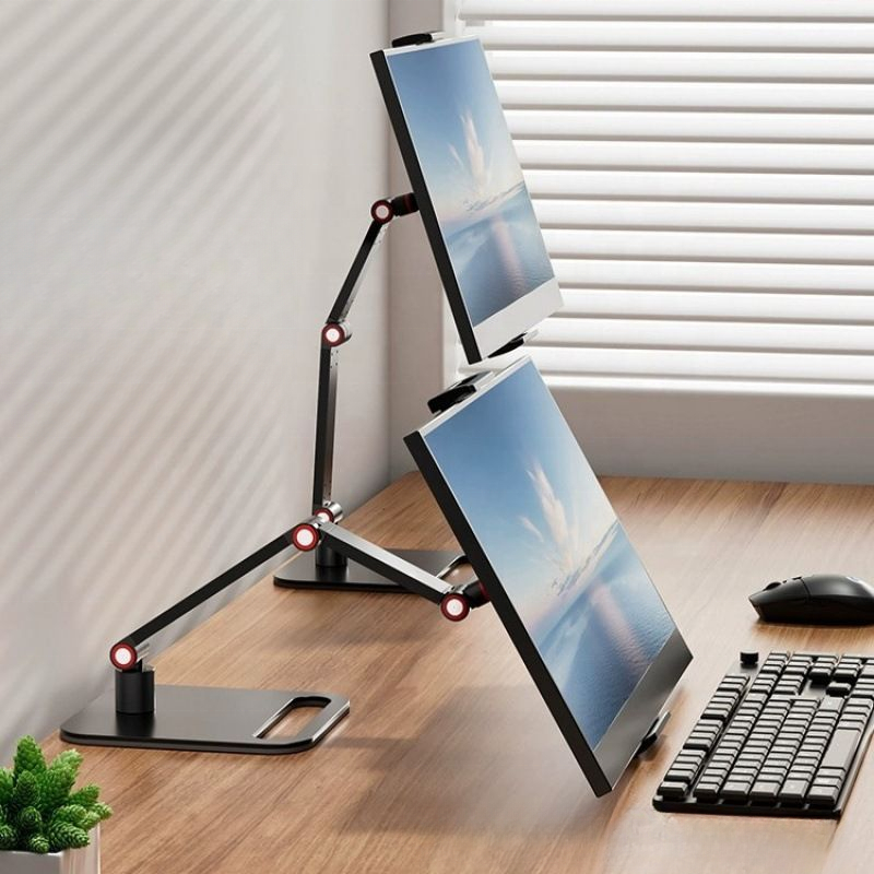 Desk Shelf Manufacturer - Portable Metal Monitor Arm Stand Holder