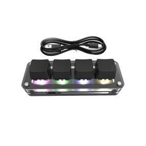 宏键盘生产厂家 - 12键2旋钮热插拔定制键盘