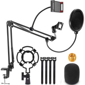 Microphone Stand Supplier - Scissor Arm Desktop Mic Clip Holder