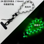 手机挂绳厂家 - 10mm夜光尼龙腕带
