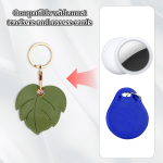 钥匙扣盒供应商 - 防刮皮革Airtag持卡钱包