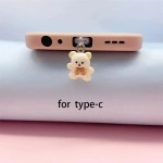 手机防尘塞生产厂家 - 可爱小熊Type-C接口装饰