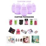 Ultra Cotton Coffee Cup Makeup Sponge - Non-Latex Microfiber Powder Puff