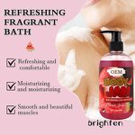 Korean Skin Whitening Body Wash Manufacturer - Watermelon Flavor with AHA and Aloe Vera Extract for Women & Men