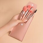 Synthetic Makeup Brush Set Manufacturer - 8-Piece Travel Kit with Bag
