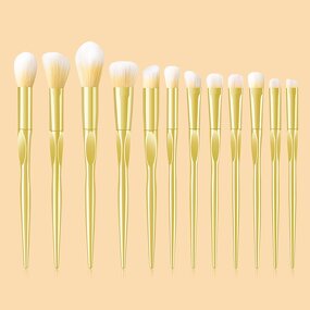Custom Makeup Brush Set Manufacturer - 12-Piece Vegetarian Gradient Colors