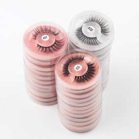 Mink Eyelash Manufacturer - 3D Fluffy 25mm Full Strip Lashes