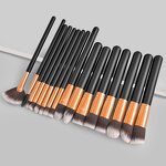 Makeup Brushes Manufacturer - 16-Piece Set for Eyeshadow, Foundation, Highlight & Contour