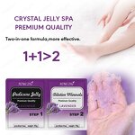 Jelly Pedicure Foot Soak Powder - Exfoliating Sea Salt Scrub for Soothing Skin Care