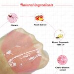 Private Label Vegan Peach Scent Crystal Collagen Jelly Lip Mask - Lip Shape Pink