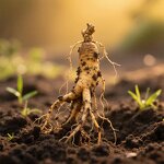 Organic Ginseng Root Manufacturer - Whole Dried Panax Herb for Men's Health Tea