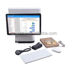 Quantum Magnetic Body Analyzer Manufacturer - Dual-Screen Desktop QMR with Real-Time Doctor-Patient View