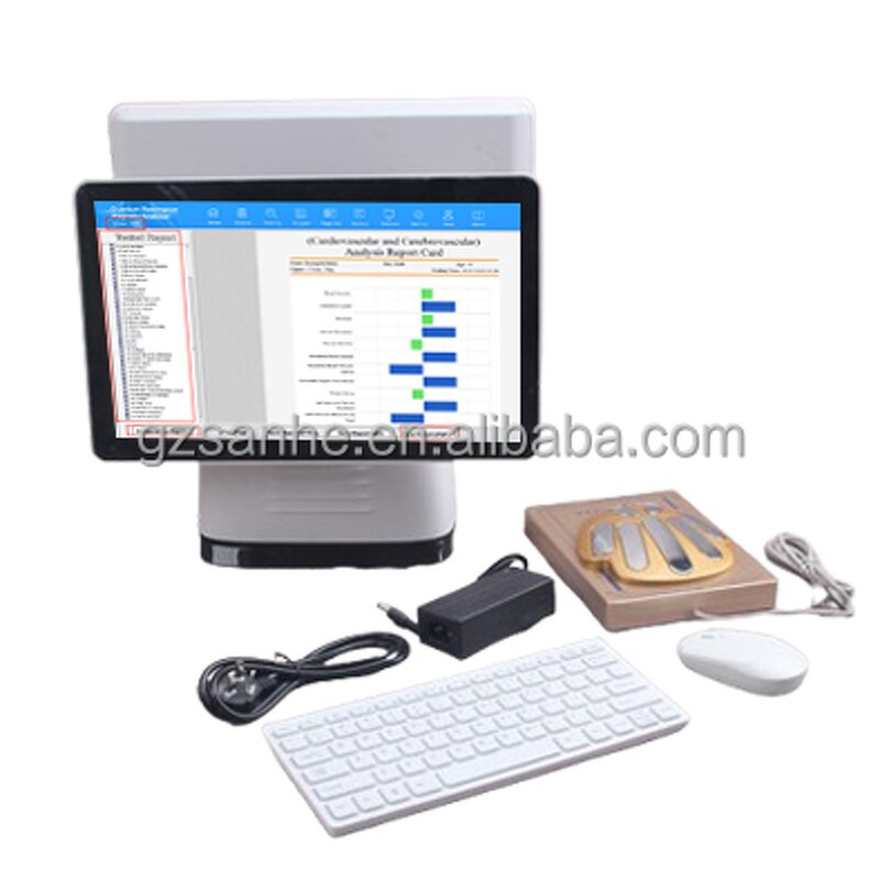 Quantum Magnetic Body Analyzer Manufacturer - Dual-Screen Desktop QMR with Real-Time Doctor-Patient View