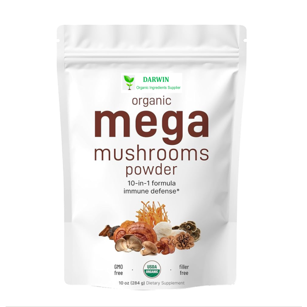 Factory Direct Organic Mushroom Extract Powder - Maitake Chaga Cordyceps Ganoderma Reishi Lions Mane Extract