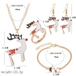 Christmas Set Supplier - 4pcs/set Christmas Gifts Jewelry Set for Girls Santa Elf Set