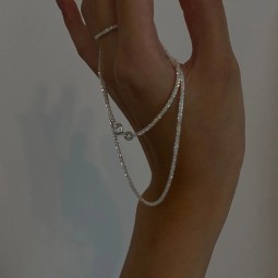 Choker Pendant Factory - 925 Sterling Silver Sparkling Clavicle Chain Choker Pendant Collar