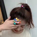 头绳生产厂家-10件装韩版女童头绳高弹性糖果色