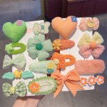 Resin Bow Factory - 5pcs/set Children's Colorful Cute Resin Bow Tie Hair Clip Girls Bangs Clip