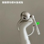木鱼戒指生产厂家-趣味木鱼戒指独特设计可敲击可调节戒指