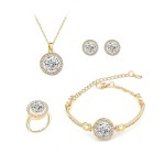Wedding Set Supplier - Euramerican Fashion Zircon Luxury Women Jewelry Set Wedding Accessories