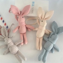 Rabbit Stuffed Manufacturer - 20cm Portable Cute Soft Lace Dress Rabbit Stuffed Plush Animal
