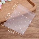 Opp Bag Manufacturer - Transparent Frosted White Dot Opp Bag Self Adhesive Pouch for DIY