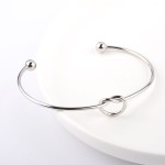 Heart Bracelet Factory - Minimalist Heart-tied Titanium Steel Bracelet Waterproof Adjustable