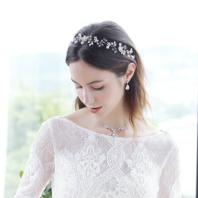 Flower Hairpin Manufacturer - European American Handmade Flower Hairpin Alloy Pearl Bridal Clip